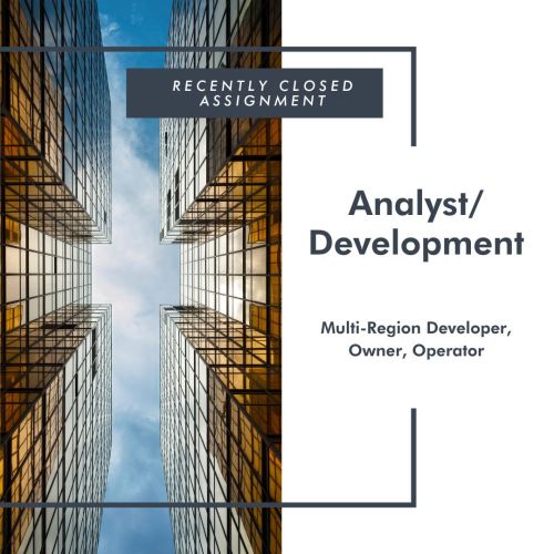 Analyst/Development - Multi-Region Developer, Owner, Operator